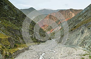 Multicolored mountains near Iruya, Argentina