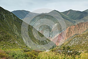 Multicolored mountains near Iruya, Argentina