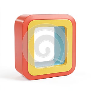 Abstract Colorful Square Frame, Modern Design Element