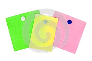 Multicolored note paper