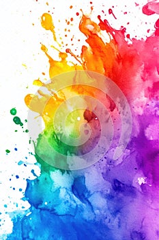 Multicolored Paint Splatter