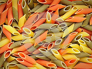 Multicolored pasta