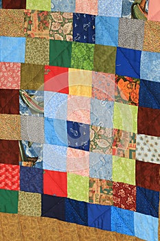 Multicolored Patchwork Amish Handmade Quilt