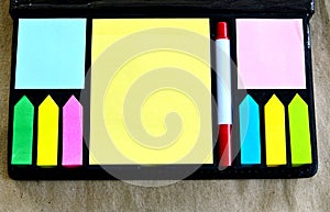 Multicolored of post-it notes