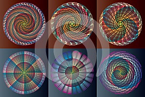 Multicolored Rainbow Circles