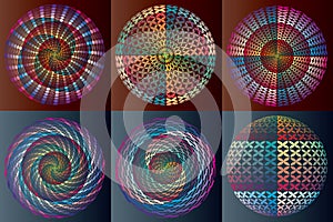 Multicolored Rainbow Circles