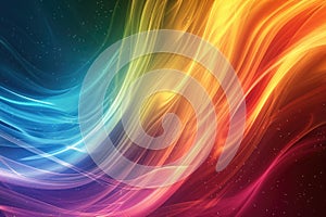 Multicolored rainbow waves of smoke. background with smoke effect for design.