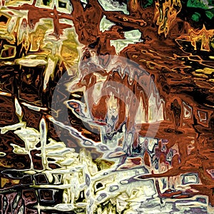 Multicolored seamless pattern. Soft abstract geometric pattern