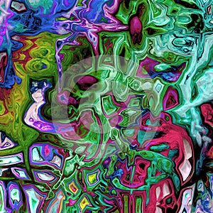 Multicolored seamless pattern. Soft abstract geometric pattern