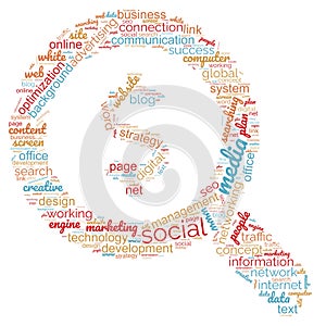 SEO - search engine optimization in word cloud