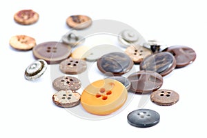 Multicolored sewing buttons