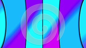 Multicolored shapes rectangles with linear gradient, computer generated. 3d render of abstract backdrop.