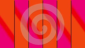 Multicolored shapes rectangles with linear gradient, computer generated. 3d render of abstract backdrop.