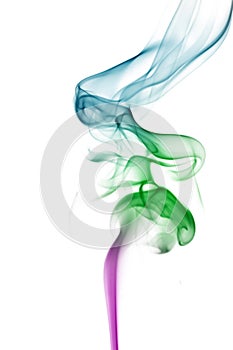 Multicolored smoke