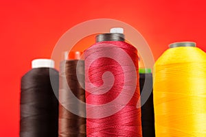 Multicolored Spools of Thread