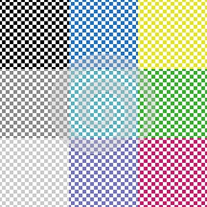 Multicolored squared patterns