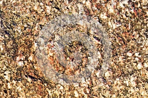 Multicolored stone, close-up