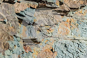 Multicolored stone fragments. Natural texture