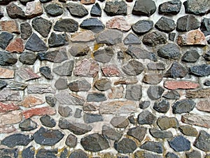 Multicolored Stone wall photo background