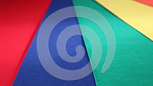 Colored paper sheets forming a striped background