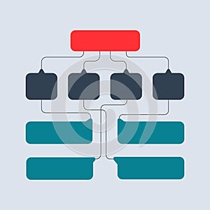 Multicolored structural schemes, diagrams, web designs. Business structure concept. Vector design Illustration.