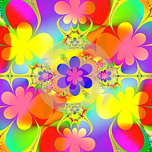 Multicolored summer Background