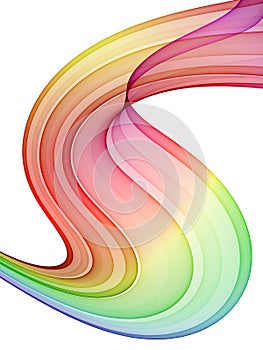 Multicolored swirl