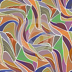 multicolored thin-thick line pachwork pattern