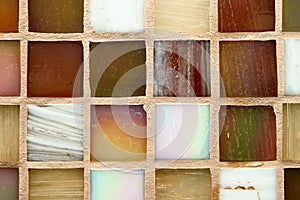 Multicolored tiles background