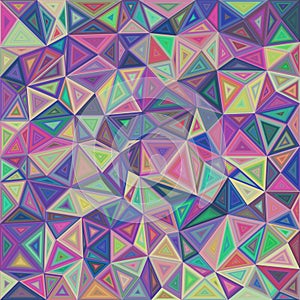 Multicolored triangle mosaic tile background
