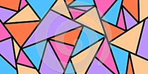 Multicolored triangular mosaic background. Modern color abstract vector texture. EPS 10