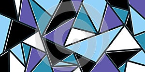 Multicolored triangular mosaic background. Modern color abstract vector texture. EPS 10