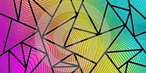 Multicolored triangular mosaic background. Modern color abstract vector texture. EPS 10