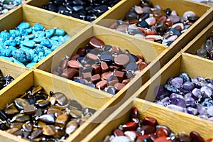 Multicolored trinket stones