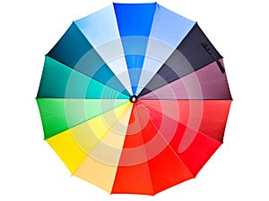 Multicolored umbrella