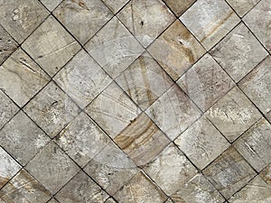 Multicolored wall square tile pattern with rough texture