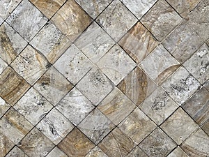 Multicolored wall square tile pattern with rough texture