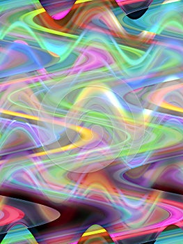 Multicolored waves lights geometries,lines, fractal design, texture