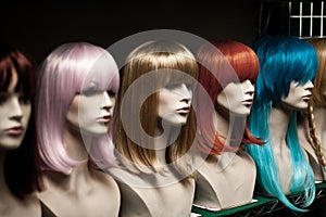 Multicolored Wigs for sale