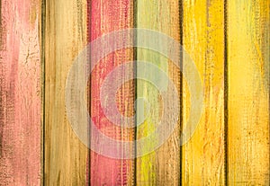 Multicolored wood background - Vintage Texture