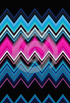 Multicolored zigzag rainbow wave pattern. backdrop seamless