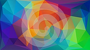 Multicolorful flat background with triangles