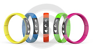 Multicolour Fitness Trackers