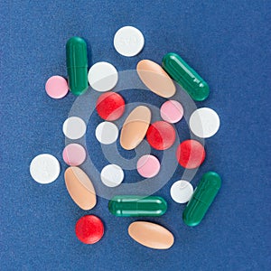 Multicolour pills