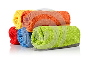 Multicolour towels rolls