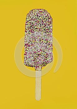 Multicoloured Ice Lolly Popsicle Sprinkles Pop Art Still Life