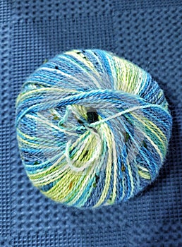 Multicoloured mix ball for crochete