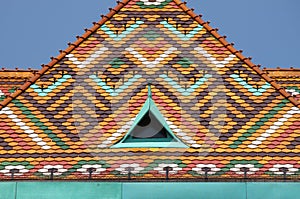 Multicoloured roof of Matthias Church