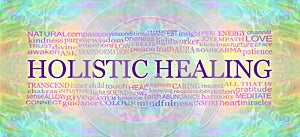 Spiritual Holistic Healing Word Cloud Banner photo