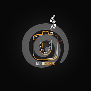 Multicooker food background
